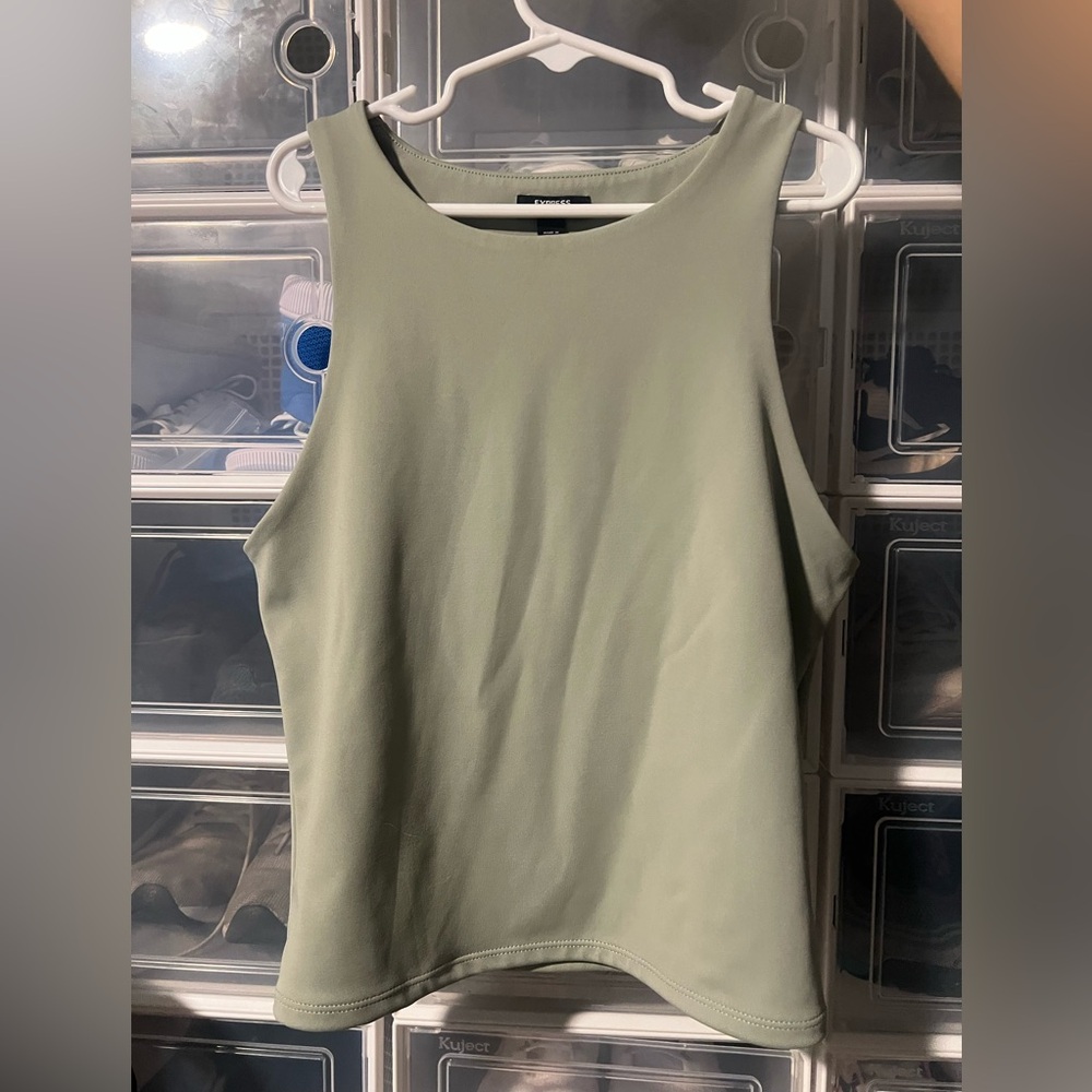 Sleek Sage Green Tank Top
